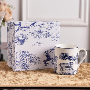 Mug à lait en porcelaine fine européenne à motif tigre, best-seller - Product Image 4