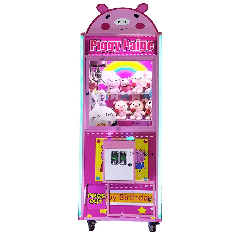 Три плюс розовая Дата аркадный коготь машина призовой резки подарок игровой автомат для продажи