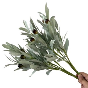 Ramas de Olivo Artificiales MIDO de 30cm-100cm, Ramo de Hojas de Tela, Decoración para el Hogar - Product Image 5