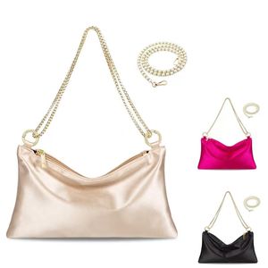 Bolso de Mano Mini de Moda para Mujer, Color Personalizado, de Nailon, con Cierre de Cremallera, Diseño Cuadrado Satinado, Impermeable, para Llevar en la Mano, Primavera - Product Image 1