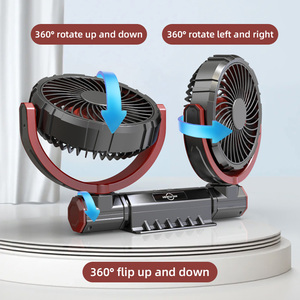 F7201 Double <b>Heads</b> Car <b>Fan</b> Cooler 6 Inches 360 Rotation Brushless Motors 2024 Other <b>Fans</b> Car <b>Fans</b> for Cars - Product Image 5