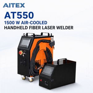 Máquina de Soldadura Láser de Fibra Portátil de 1500W, Soldador Láser Refrigerado por Aire con Alimentador de Alambre Doble Opcional para Fabricación de Metales AT550 - Product Image 1