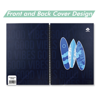 Carnet spirale de luxe personnalisé avec logo, format A4, papier offset 70 g/m², cahier d'exercices, cadeau d'entreprise exécutif