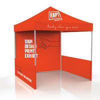 Carpa con Impresión por Sublimación de Tinta, Estructura de Aluminio, Uso en Interiores/Exteriores, Impermeable, Tamaños Personalizados para Publicidad y Promoción