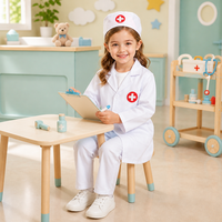 Ensemble de 2 costumes médicaux pour enfants, garçons et filles, pour se déguiser en médecin, chirurgien, pour Halloween, cosplay