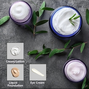 1 Oz Vidro Creme Frascos com Tampa Preta Vazio Cobalto Azul Vidro Recipientes Recarregáveis Frascos Cosméticos para Loção, Pomada - Product Image 6