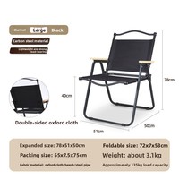 Chaise pliante d'extérieur ultra légère en alliage d'aluminium, bois massif, tissu Oxford, portable, pour camping, pique-nique, table, tabouret, chaise de pêche