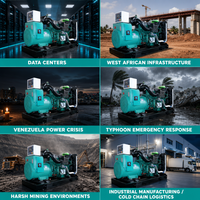 Groupe électrogène diesel Volvo Penta de type ouvert, 275 kW, 344 kVA, pour la construction industrielle, l'exploitation minière, l'alimentation de secours en cas d'urgence