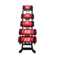 Bolsas de Peso Ajustables para Levantamiento de Pesas, Bolsa de Arena de Cuero con Arena de Hierro para Desarrollo Muscular, Entrenamiento de Fuerza, Ejercicio en Gimnasio, 15 kg, Fitness
