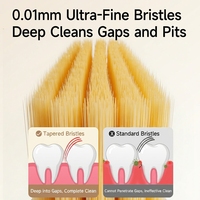 YOUNGELF Brosse à dents à tête longue en nylon ultra-fin, brosse étendue en plastique, pack familial pour adultes, vente en gros à domicile, OEM, logo personnalisé