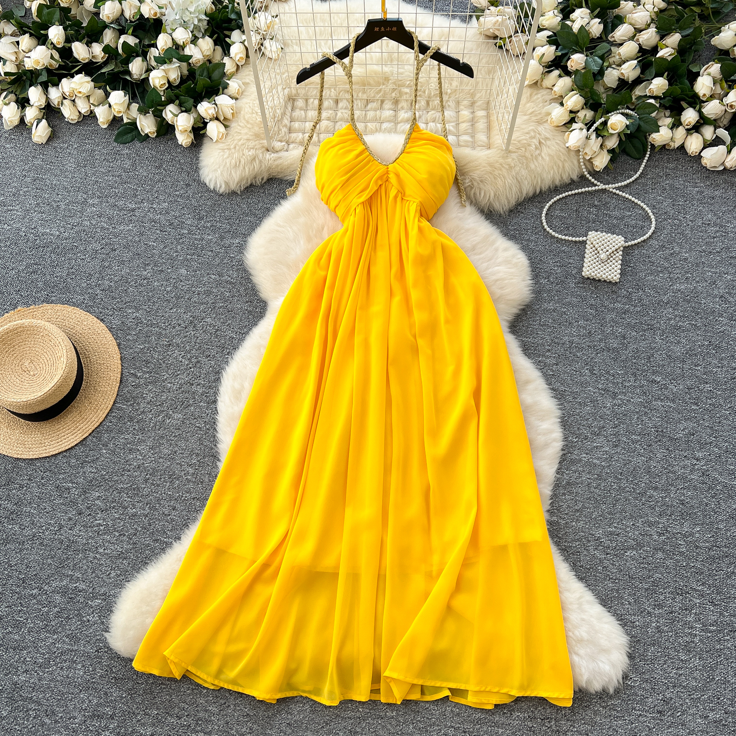 Verified Supplier Yellow Fairy Dress Asymmetrical Bow Design | Alibaba.com