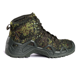 TSB07 Low Middle High Cut Outdoor Digital GREEN Camouflage Suede Cow Leather Tactical <b>Boots</b> <b>Hiking</b> Shoes - Product Image 3