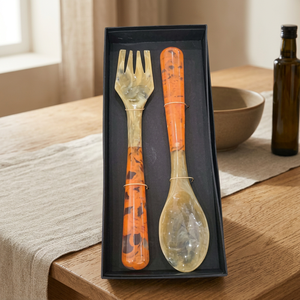Cuchara de Servir de Resina de Diseño Moderno, Vajilla de Alta Calidad, Cubertería Moderna, Hecha en India, Utensilios de Cocina - Product Image 1