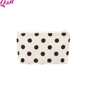Pochette à cosmétiques en coton avec logo privé personnalisé Trousse de maquillage légère pour femmes - Product Image 6