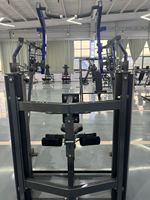 Machine de tirage frontal latéral ISO à charge par broches en acier, équipement de gym commercial de haute qualité pour l'entraînement des muscles de la poitrine et du dos