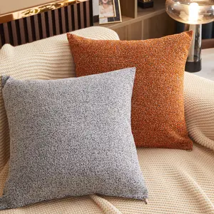 Polyester Throw Pillowcase Solid Color Pillowcase Wholesale Light Luxury Cushion Cover For Sofa Hotel Office Car