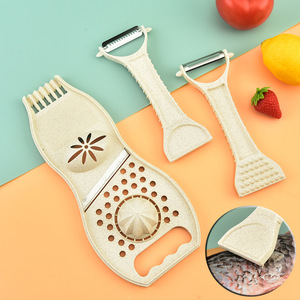 Éplucheur et Râpeur Manuel à Fruits, Lame en Acier Inoxydable, Manche en Plastique, Trancheuse, Hachoir, Extracteur de Jus, Séparateur d'Œufs, Pelador Frutas, Fournisseur - Product Image 1