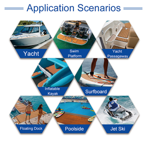 Lámina de Vinilo Marino de Espuma <span class=keywords><strong>EVA</strong></span> Autoadhesiva Antideslizante Moderna Personalizada, Revestimiento para Pisos de Barcos para Exteriores, Impermeable, con Patrón de <span class=keywords><strong>Goma</strong></span> - Product Image 6
