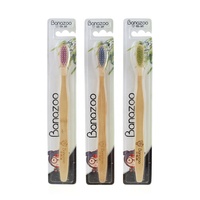Fabricants célèbres 100% organique biodégradable écologique en bambou avec logo personnalisé brosse à dents
