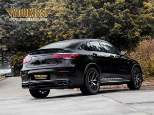 Paraurti Originale UKISS di Alta Qualità per <span class=keywords><strong>Mercedes</strong></span> Benz <span class=keywords><strong>GLC</strong></span> Coupé C253 16-19, Aggiornamento 20-22 GLC63 A-MG, Kit Carrozzeria con Fari e Fanali Posteriori Nuovi - Product Image 6