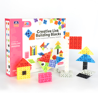 Scuola materna bambini mattoni di plastica fai da te giocare giocattolo educativo Building Block giunzione creativo building Block