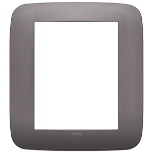 Vimar Wall <b>Switch</b> Plate 18.5 Cm Length Dark Nickel Finish - Product Image 1