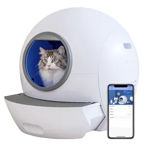 Складская доставка, большой автоматический кошачий наполнитель, Туалетная мебель, Интеллектуальный самоочищающийся ящик для кошачьего туалета