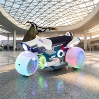 Motocicleta de Carreras para Niños, Funciona con Batería, Operada con Monedas, para Parques de Diversiones, Centros Comerciales, Juegos de Arcade, Motocicleta Deslumbrante
