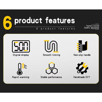 Kit de fer à souder 200W LCD affichage numérique température réglable avec interrupteur fer Portable 220V/110V outils de soudage