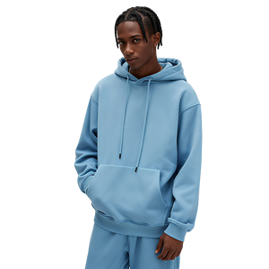 Fabricante de sudaderas con capucha TKAN263 al por mayor personalizado 450 550Gsm mezclas de algodón forro polar sudaderas con capucha de hombre de gran tamaño estampado con bordado - Product Image 5