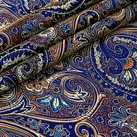 Tissu Jacquard Brocart de Soie Imprimé en Nylon Haute Densité pour Vente en Gros, Échantillon Gratuit de Tissu Brocart Jacquard de Luxe pour Robe
