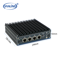 Mini Computadora de Escritorio Yanling con 4 Puertos LAN de 2.5G, Router Firewall Pfsense sin Ventilador, Hardware de Seguridad de Red con 1 Ranura SIM