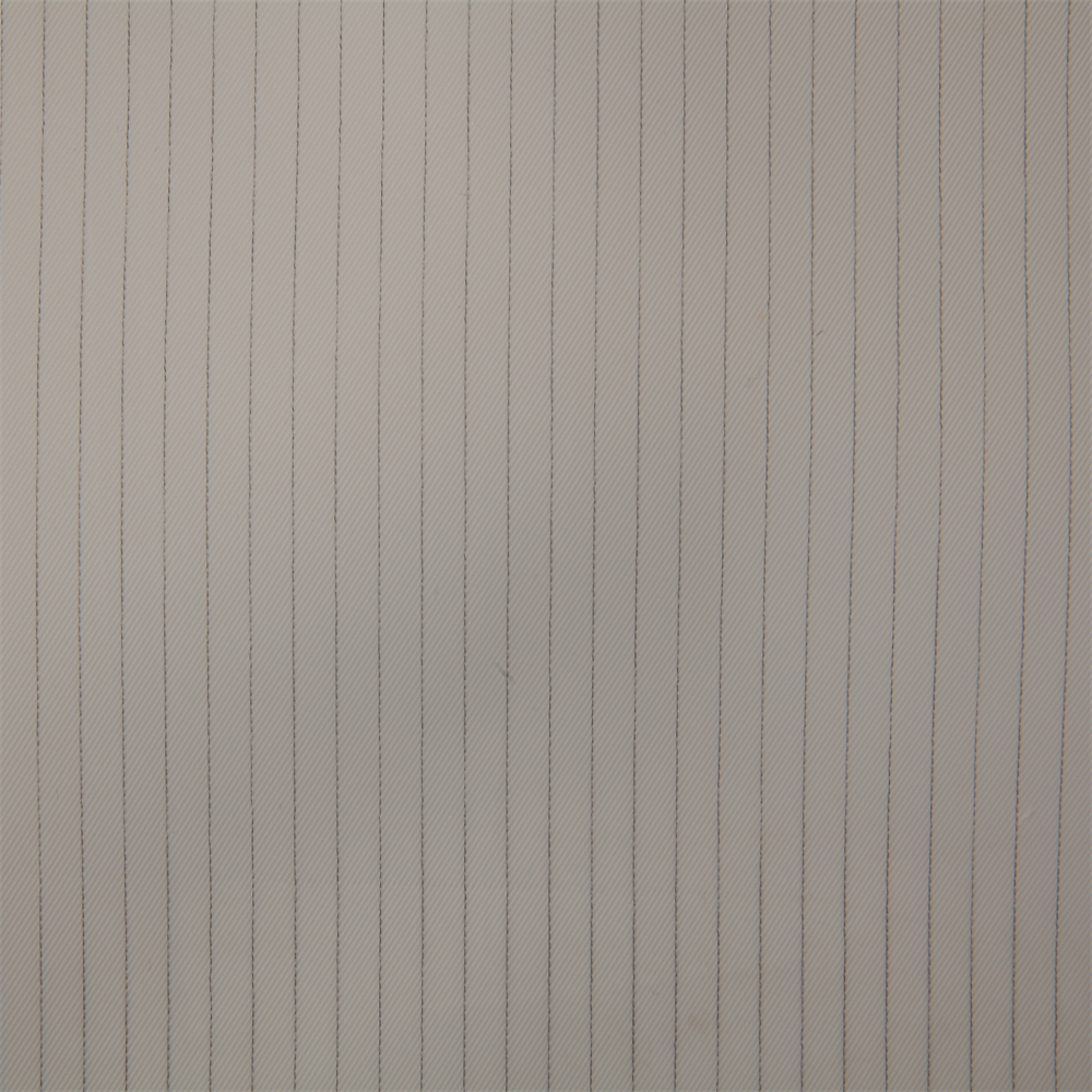 Factory Wholesale ESD Antistatic Woven Fabric for Industrial Fabric for Clothing with 75D Two-thirds Twill Gray Stripe