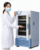 Laboratory Vertical Incubator Shaker Double Layer Liter Steel 0.1 Temperature Fluctuation for Microbial Culture