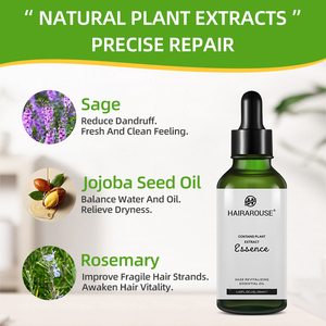 Aceite Esencial Revitalizante de Salvia a Base de Plantas de 30 ml, Regula el Exceso de Grasa, Hidratación Profunda, Equilibrio de <span class=keywords><strong>la</strong></span> Grasa, Reduce el Cabello <span class=keywords><strong>Roto</strong></span>, Curación Profunda - Product Image 2