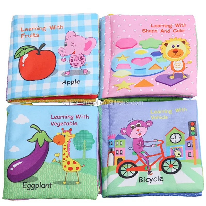 10 pagine Baby Mobiles Toy Soft Cloth Book Newborn Early Learning
