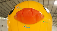 Canard gonflable publicitaire extérieur sur mesure en PVC, étanche et hermétique, canard jaune gonflable flottant, leurre gonflable étanche
