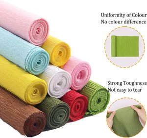 In Stock Florist Crepe <strong>Paper</strong> 250% Stretch Crepe <strong>Wrapping</strong> <strong>Paper</strong> 200CM for Birthday Parties <strong>Weddings</strong> Festival Decoration - Product Image 1