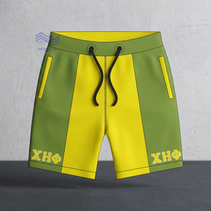 Pantalones Cortos Casuales de Lona Sólida 100% Algodón Chi Eta Phi - Product Image 3