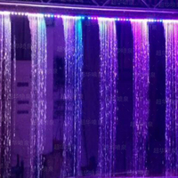 Cortina de Agua Digital Decorativa para Parques al Aire Libre, con Música, Luces de Colores, Cascada para Piscina