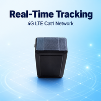 Traceur GPS Mini pour Véhicule 4G LTE Cat1 800mAh avec Suivi en Temps Réel WiFi LBS GSM/GPRS Montage sur Tableau de Bord