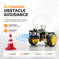 Tscinbuny 2WD Kits de mini robots programmables avec kits de modules électroniques Kits de fabricant d'éducation pour ArduIDE