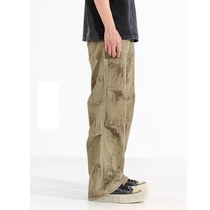 New Arrivals Custom Streetwear Baggy Straight Leg Printed Used <b>Cargo</b> <b>Pants</b> for Men <b>Parachute</b> <b>Pants</b> Men's <b>Pants</b> Trousers - Product Image 4