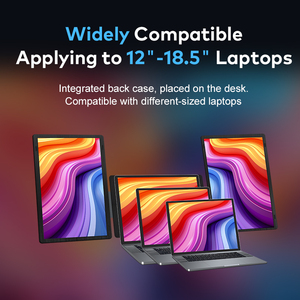 2025 sản phẩm mới-xách tay máy tính xách tay Ba Màn hình 15.6 inch có thể tháo rời màn hình kép dọc ngang cài đặt Loại C - Product Image 5