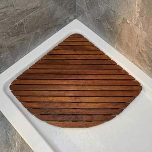 Tapis de bain antidérapant en bambou, tapis de douche en bois imperméable pour spa et sauna, tapis de salle de bain écologiques, alternative au tapis de bain, direct usine - Product Image 2