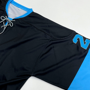 Custom Unisex Team Name Hockey Jerseys Embroidery Logo Breathable Plus Size Tackle Twill Ice Hockey Jersey - Product Image 5