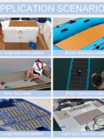 Revêtement de sol personnalisé antidérapant en teck pour bateaux kayaks Revêtement de sol marin en mousse de vinyle EVA à cellules fermées imperméable pour l'extérieur