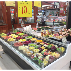 Exhibidor Refrigerado de 2m para Supermercado, Vitrina Refrigerada para Carnes y Mariscos - Product Image 4