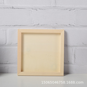 Cadre photo rectangulaire en bois de pin, couleur naturelle, fait main, à suspendre au mur, pour portrait de famille, peinture d'enfants, affichage de certificat - Product Image 3