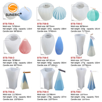 Gros Grand Résine Silicone Forme Cône Moule Pilier Bougie Moule pour Cire Fondante